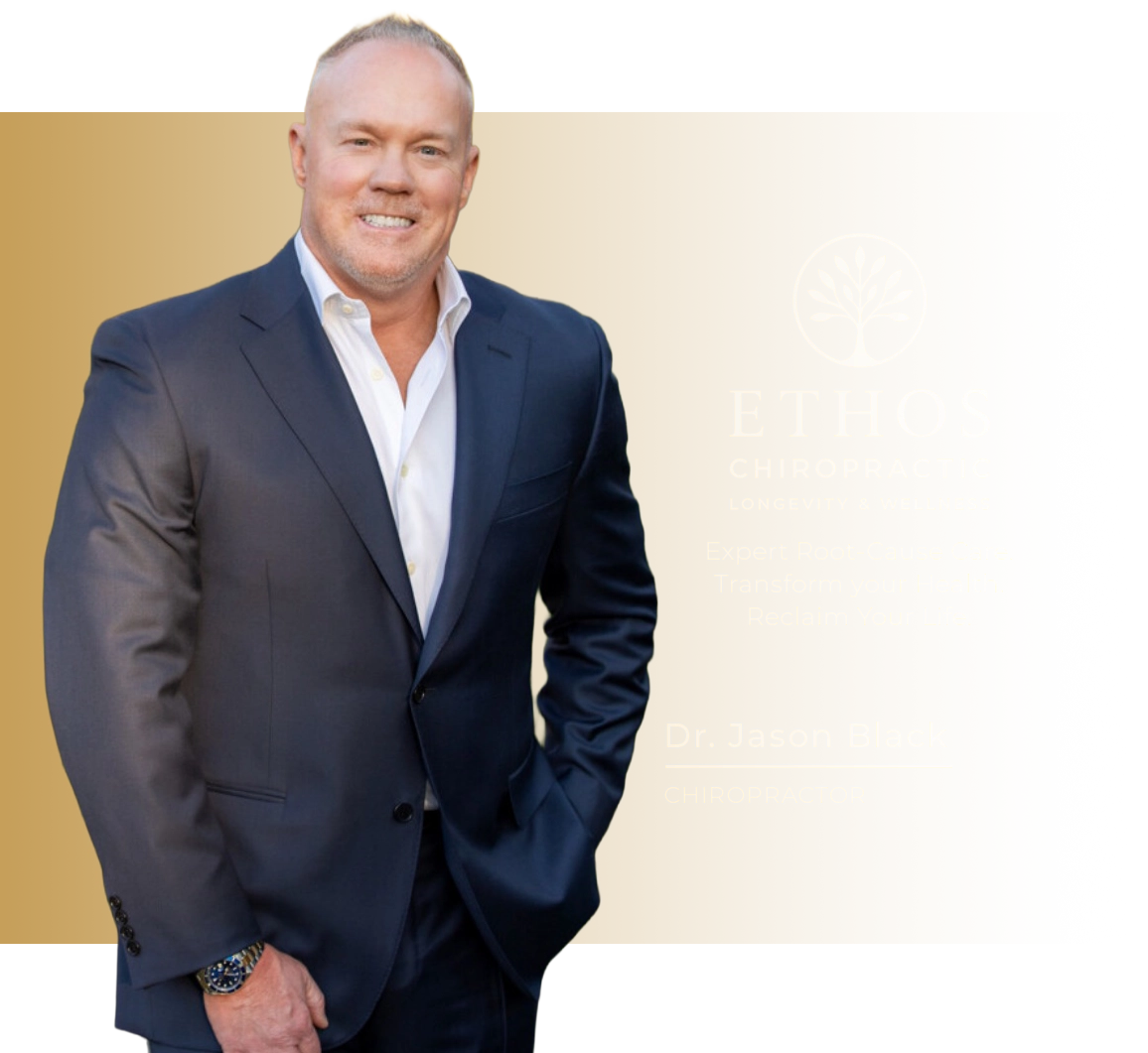 Chiropractor Irving TX Jason Black Ethos Chiropractic Longevity and Wellness White LP BG Transparent 3